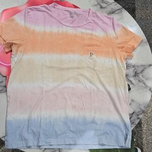 Victoria's Secret Tie-Dye Short Sleeve Tee - Pink, Orange, Blue